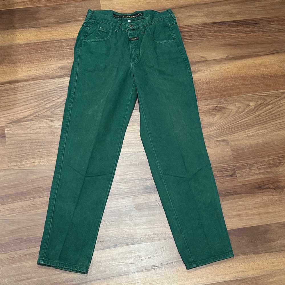 Marithe Francois Girbaud Forest Green Tapered Chinos